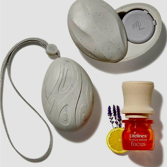 Lifelines Scent Grounding Stones 2-Pack Portable Fidgets for Adults + Oil - Picture 6 of 6